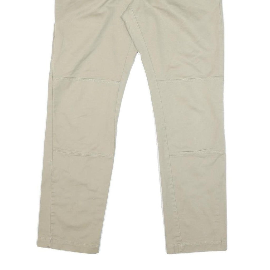 DICKIES Womens Cotton Blend Beige Regular Straight Trousers W36 L30 Workwear