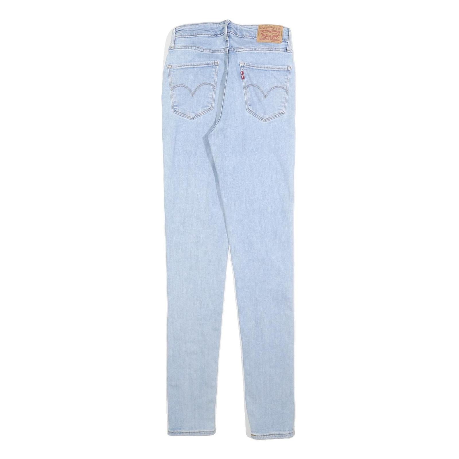 LEVI'S 721 Womens Jeans Blue Slim Skinny Denim Light W26 L32 Stretch Cotton