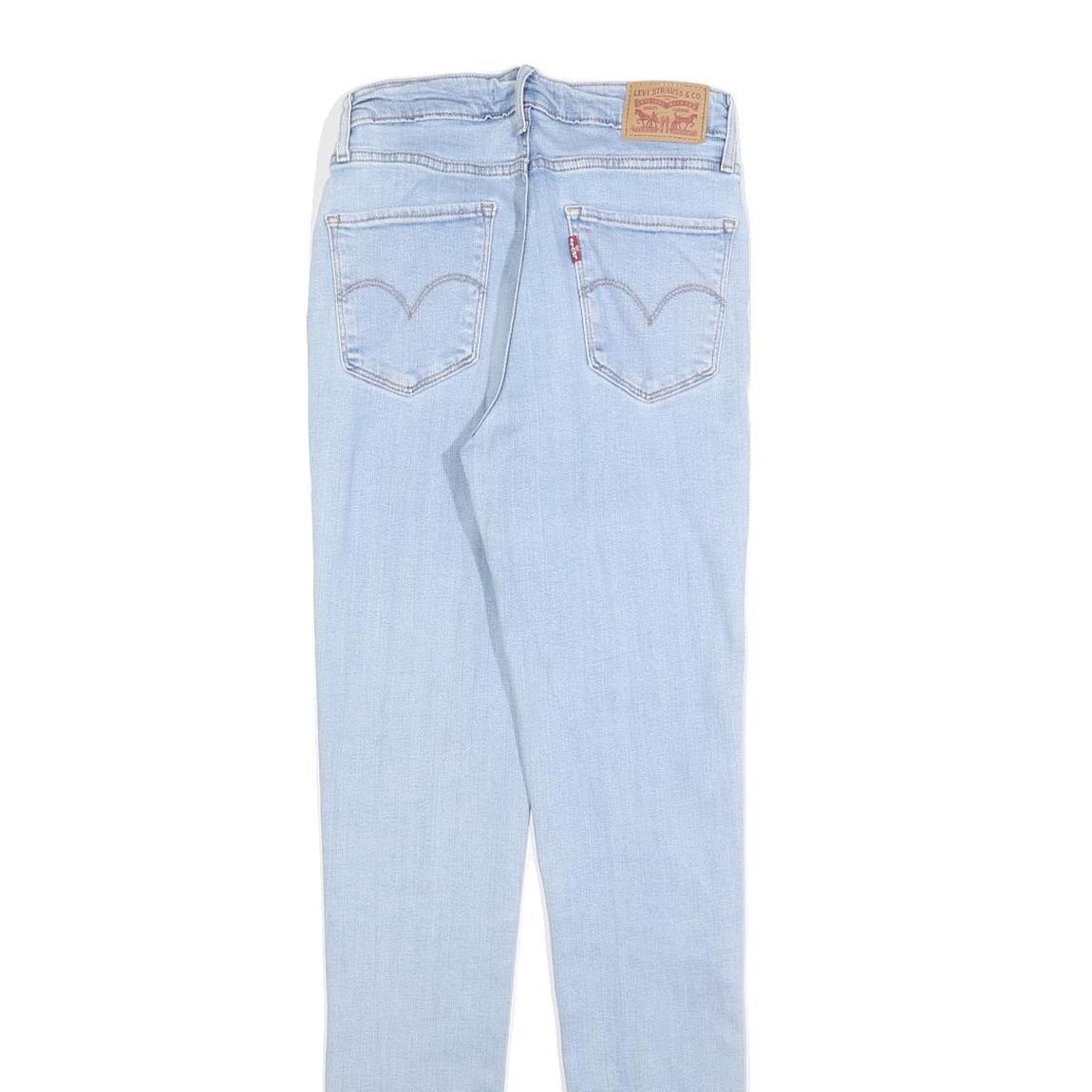 LEVI'S 721 Womens Jeans Blue Slim Skinny Denim Light W26 L32 Stretch Cotton