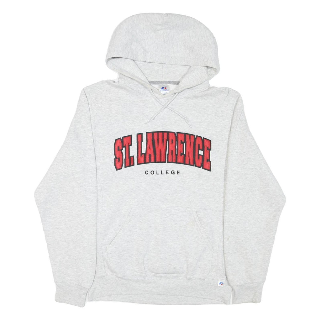 RUSSELL ATHLETIC Mens Grey St Lawrence College Hoodie M Cotton Blend Casual