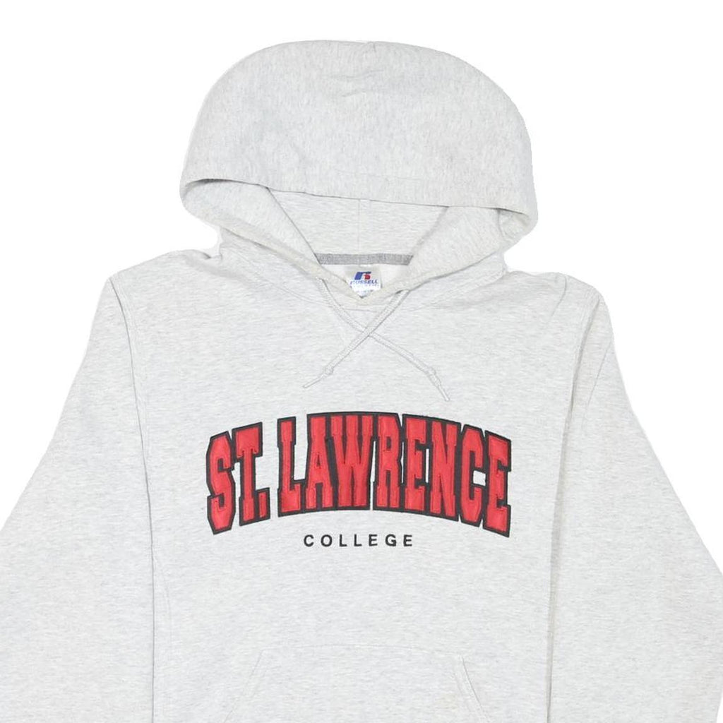 RUSSELL ATHLETIC Mens Grey St Lawrence College Hoodie M Cotton Blend Casual