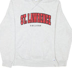 RUSSELL ATHLETIC Mens Grey St Lawrence College Hoodie M Cotton Blend Casual