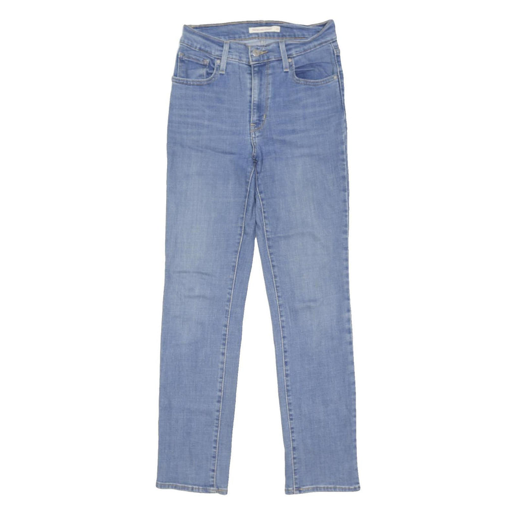 LEVI'S 724 Womens Jeans Blue Slim Skinny Denim Medium W26 L29 Stretch Button Fly
