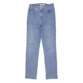 LEVI'S 724 Womens Jeans Blue Slim Skinny Denim Medium W26 L29 Stretch Button Fly