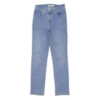 LEVI'S 724 Womens Jeans Blue Slim Skinny Denim Medium W26 L29 Stretch Button Fly