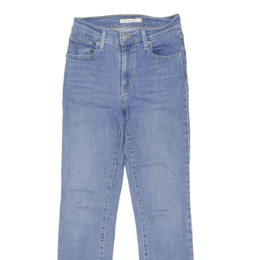 LEVI'S 724 Womens Jeans Blue Slim Skinny Denim Medium W26 L29 Stretch Button Fly