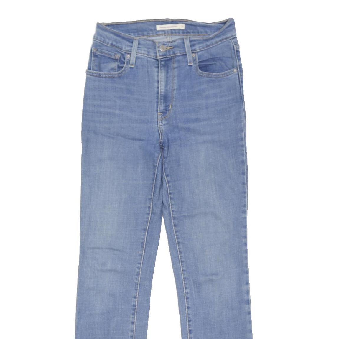 LEVI'S 724 Womens Jeans Blue Slim Skinny Denim Medium W26 L29 Stretch Button Fly