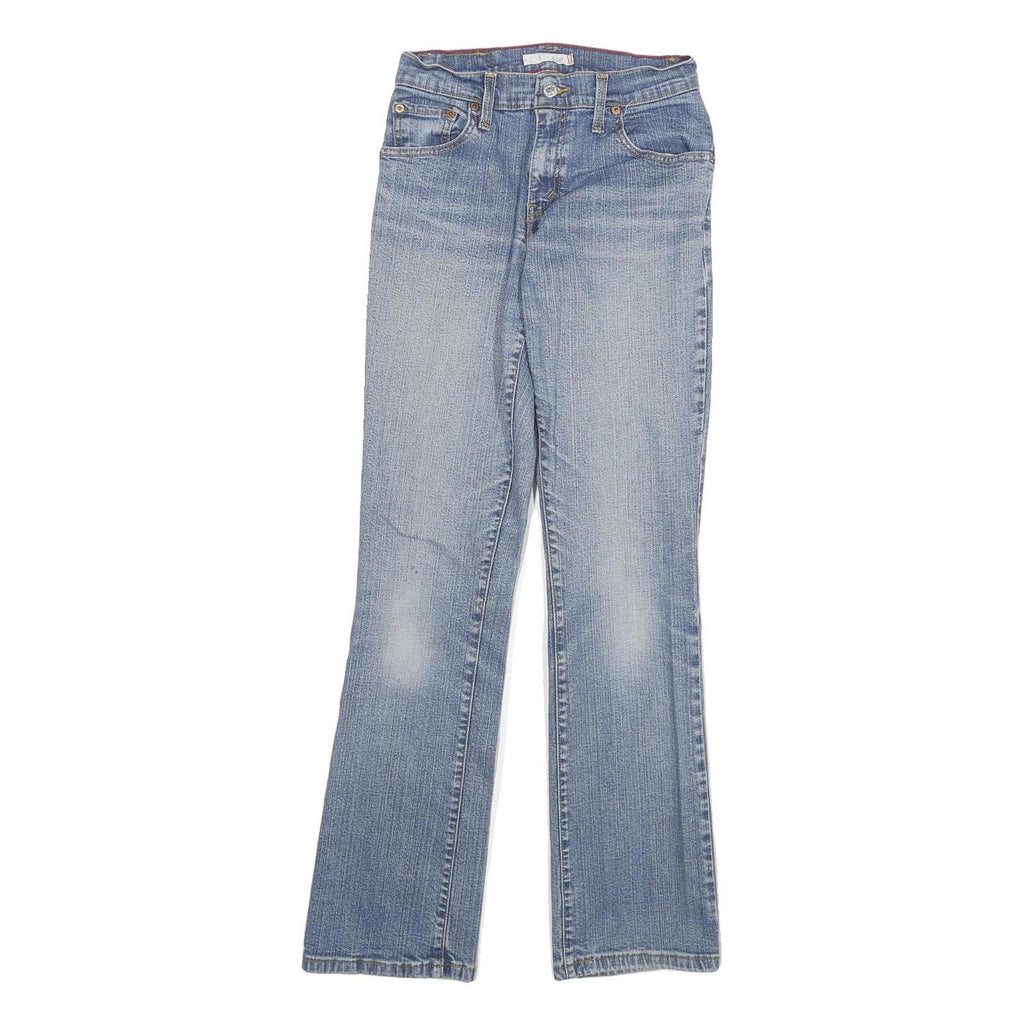 LEVI'S 550 Womens Relaxed Straight Denim Medium W24 L31 Blue Cotton Blend Zip