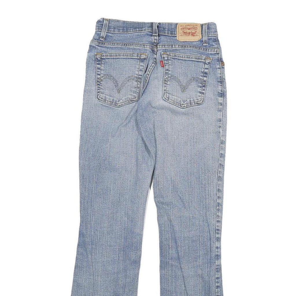 LEVI'S 550 Womens Relaxed Straight Denim Medium W24 L31 Blue Cotton Blend Zip