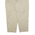 DICKIES Mens Cotton Blend Beige Relaxed Straight Trousers W38 L28 Casual