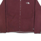 THE NORTH FACE Womens Maroon Jacket M Polyester Plain Zip Outdoor