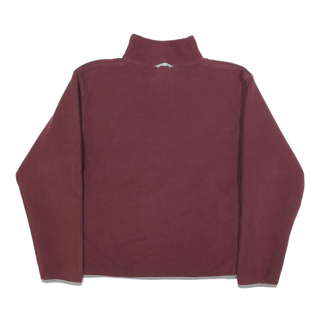 THE NORTH FACE Womens Maroon Jacket M Polyester Plain Zip Outdoor