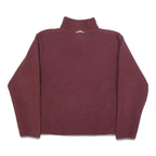 THE NORTH FACE Womens Maroon Jacket M Polyester Plain Zip Outdoor