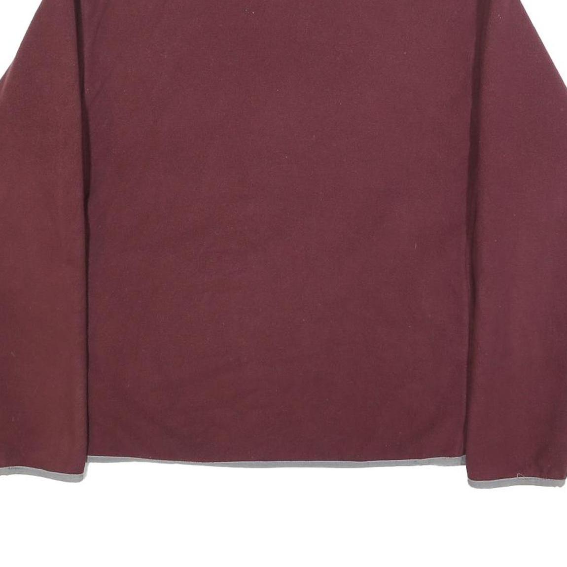 THE NORTH FACE Womens Maroon Jacket M Polyester Plain Zip Outdoor