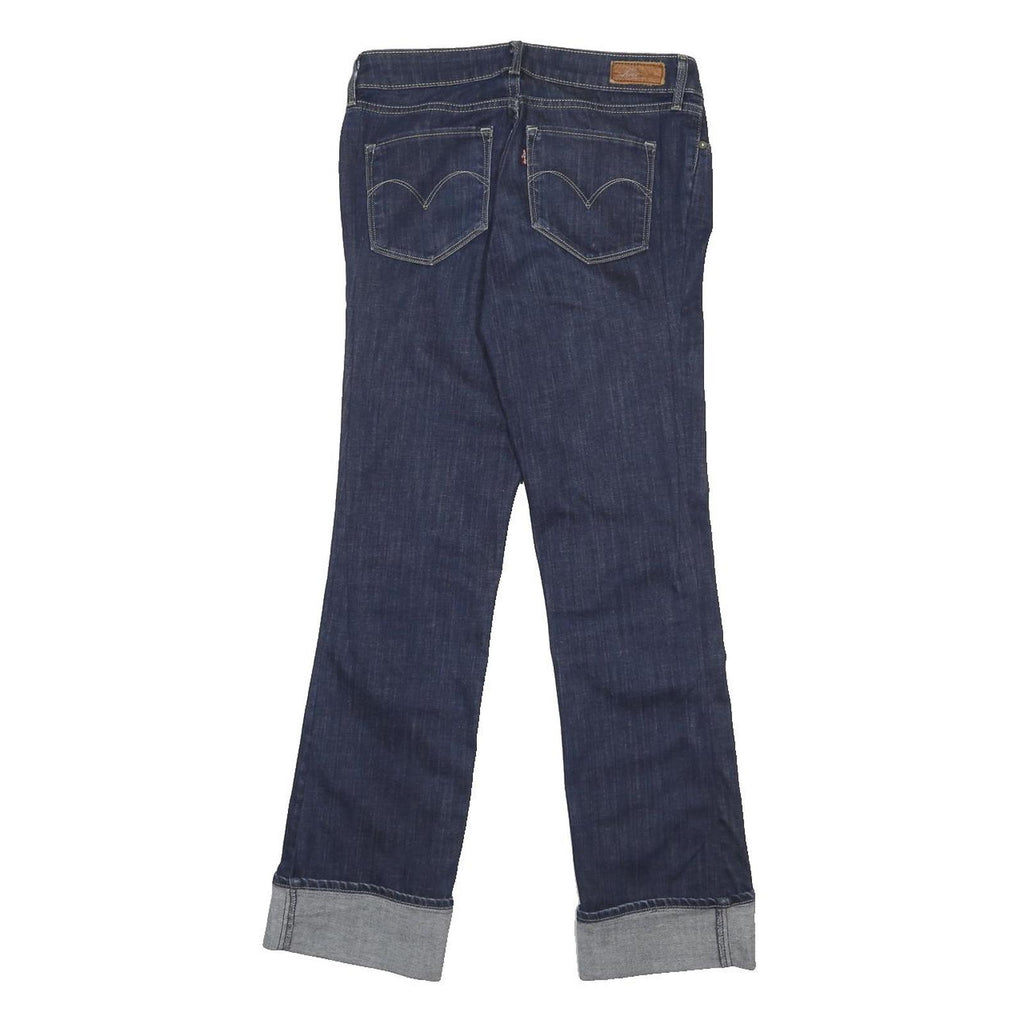 LEVI'S 513 Womens Jeans Blue Regular Straight Denim Medium W28 L30 Stylish