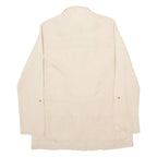 ZARA Womens Shirt Beige Button Neck Long Sleeve XS
