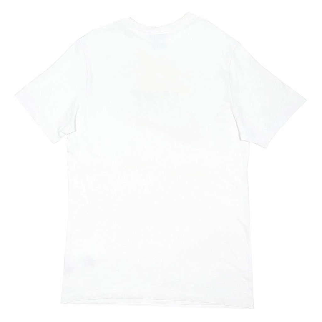 NIKE Mens White Crew Neck Graphic T-Shirt M Cotton Blend Casual Sportswear