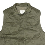 TRUCKER Mens Green Cotton Zip Jacket XL Utility Pockets Casual Workwear Outdoor