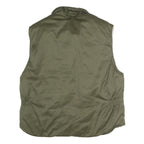 TRUCKER Mens Green Cotton Zip Jacket XL Utility Pockets Casual Workwear Outdoor