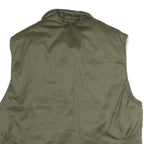 TRUCKER Mens Green Cotton Zip Jacket XL Utility Pockets Casual Workwear Outdoor