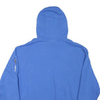 NIKE Mens Blue Hoodie L Cotton Blend Casual Pullover with Front Pocket