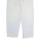 HIS Mens Regular Fit White Denim Jeans W38 L29 Relaxed Cotton Zip Closure