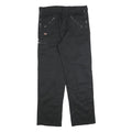 DICKIES Mens Cotton Blend Black Regular Straight Trousers W36 L32 Workwear