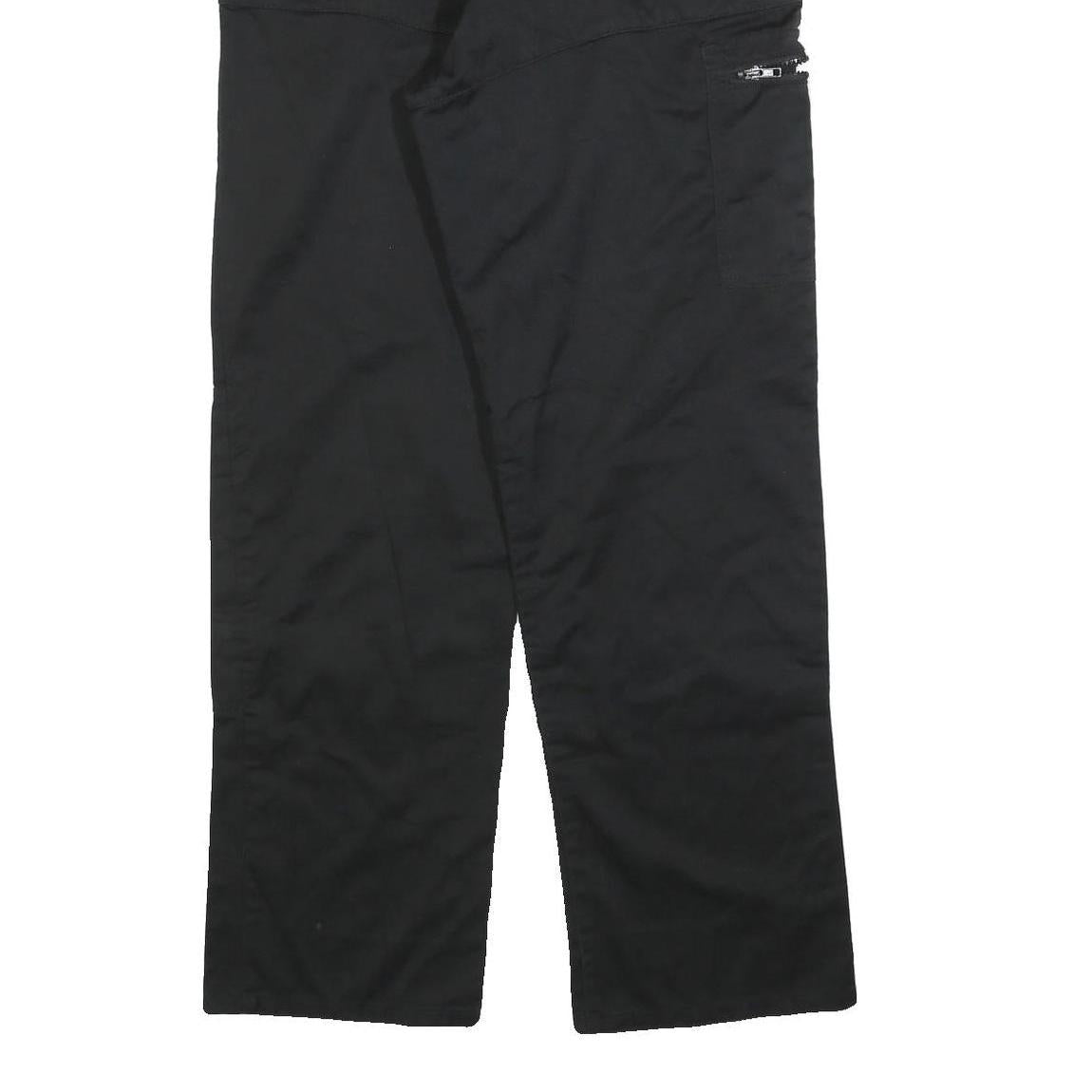 DICKIES Mens Cotton Blend Black Regular Straight Trousers W36 L32 Workwear