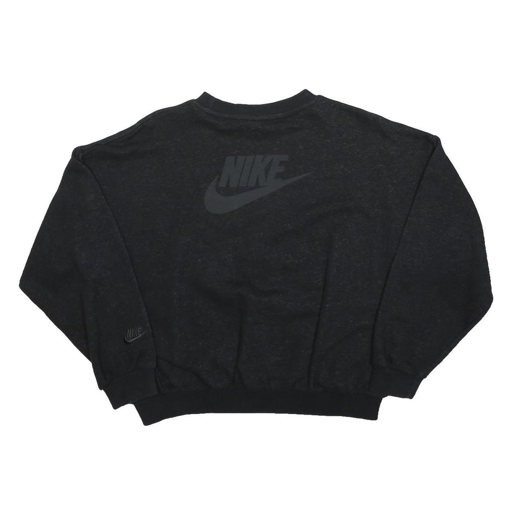 NIKE Boys Black Cotton Blend Crew Neck XL Sweatshirt Pullover Casual