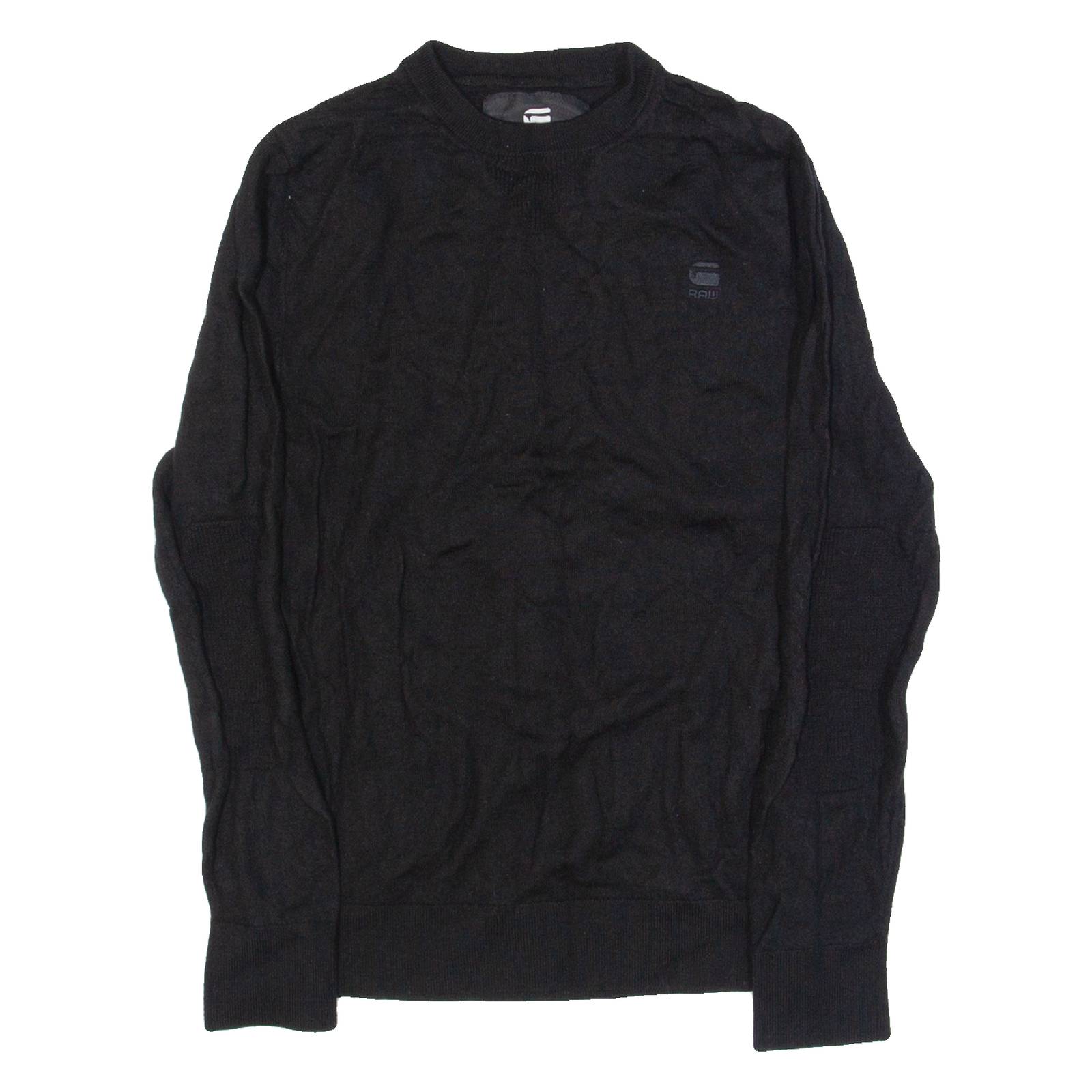 G-STAR Womens Jumper Black Tight Knit Wool XXS