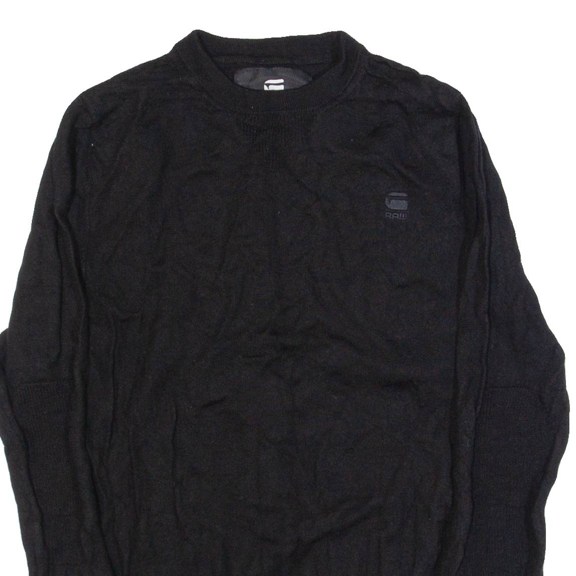 G-STAR Womens Jumper Black Tight Knit Wool XXS