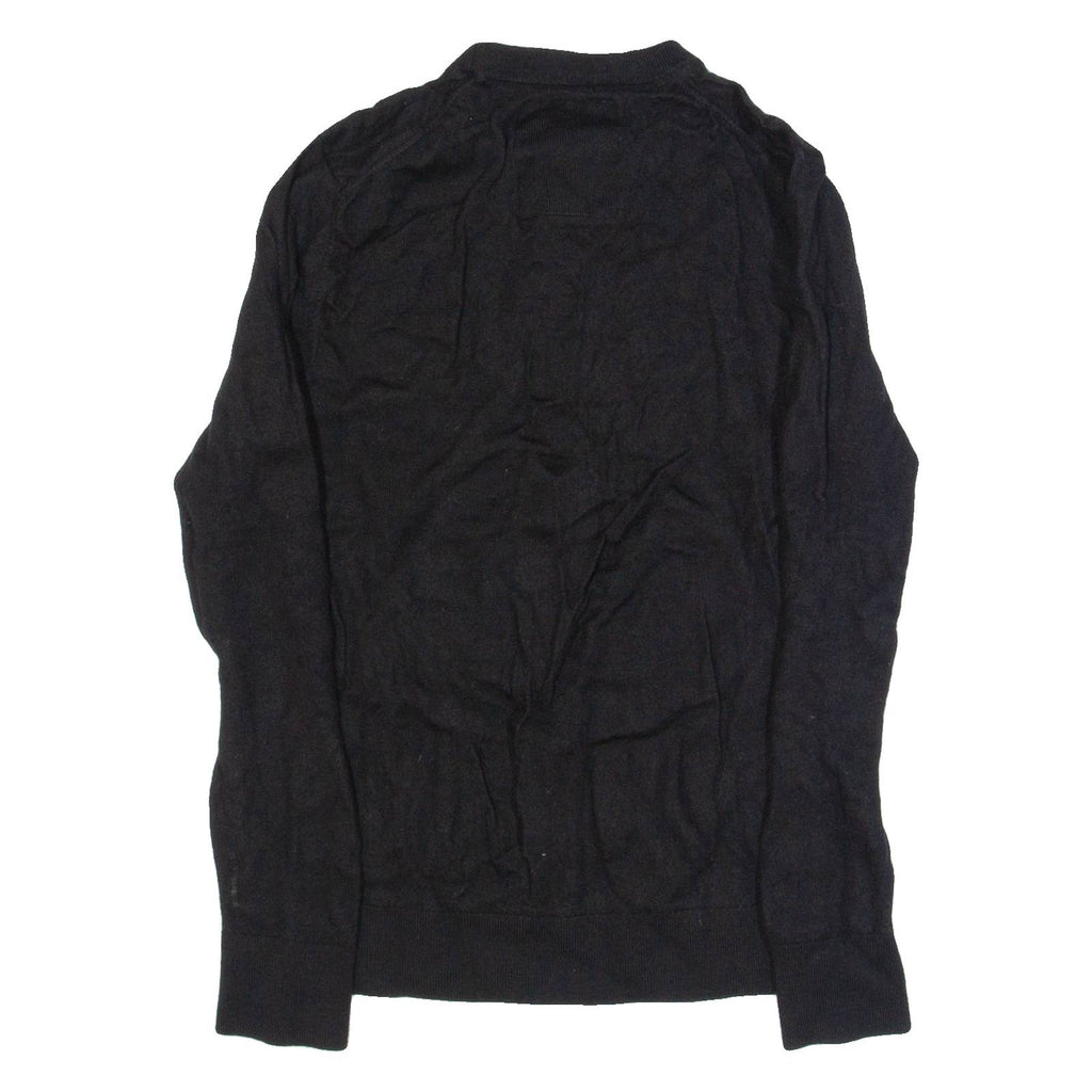 G-STAR Womens Jumper Black Tight Knit Wool XXS