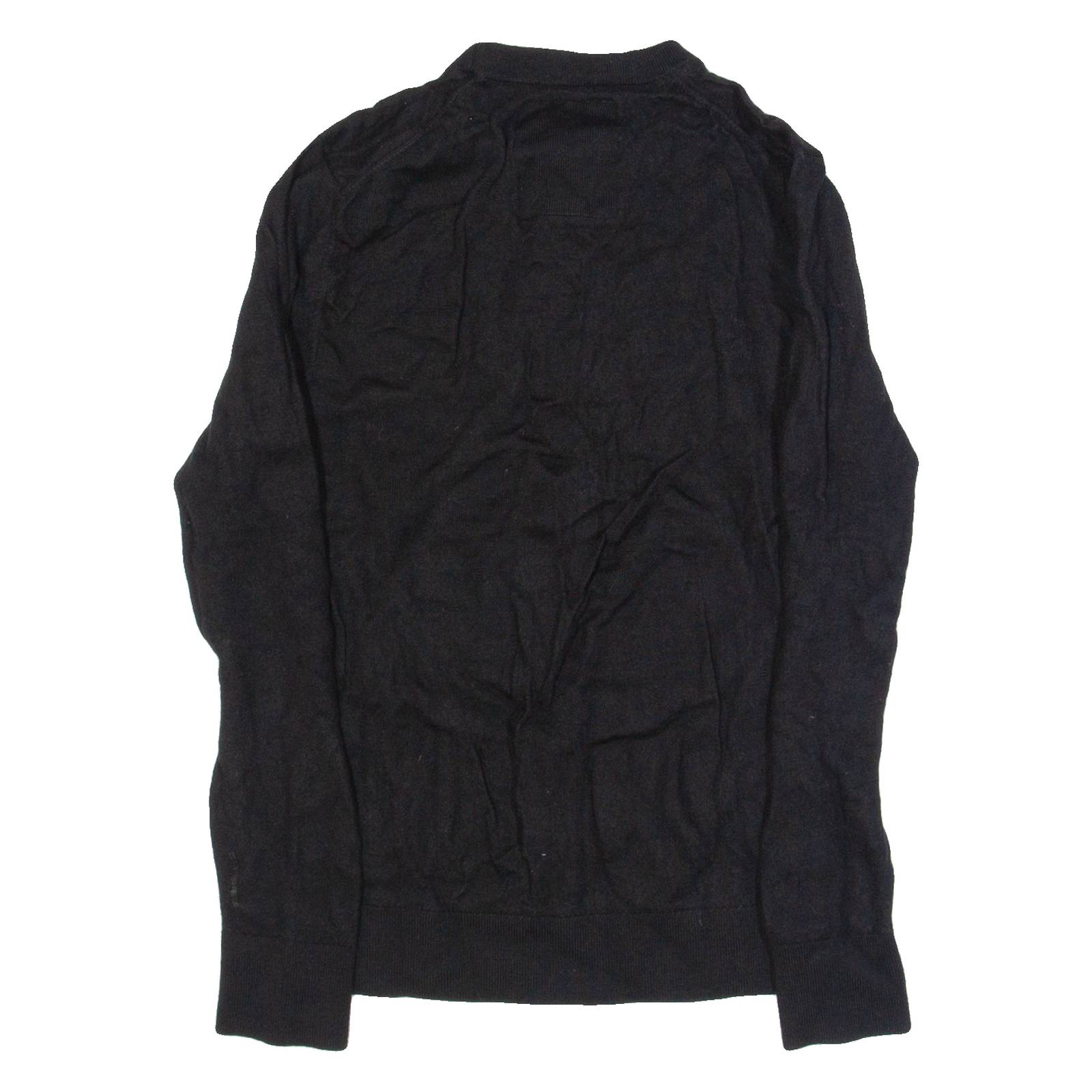 G-STAR Womens Jumper Black Tight Knit Wool XXS