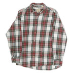 REDHEAD Mens Red Green White Check Shirt M Cotton Casual Long Sleeve Button