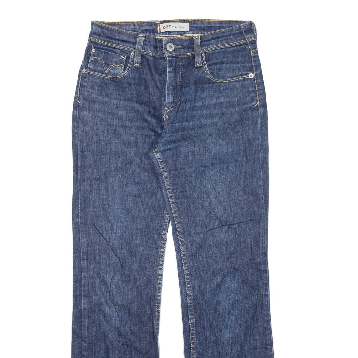LEVI'S 627 Womens Jeans Blue Regular Straight W26 L27
