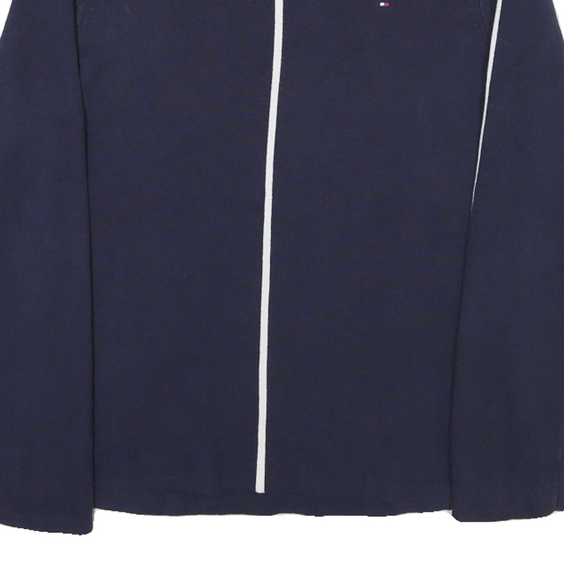 TOMMY HILFIGER Womens Navy Blue Plain Jumper Crew Neck Basic Knit L Stylish