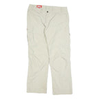 FJALLRAVEN Womens Polyester Blend Beige Regular Cargo Trousers W34 L30 Outdoor