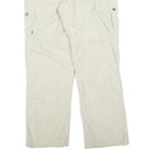 FJALLRAVEN Womens Polyester Blend Beige Regular Cargo Trousers W34 L30 Outdoor