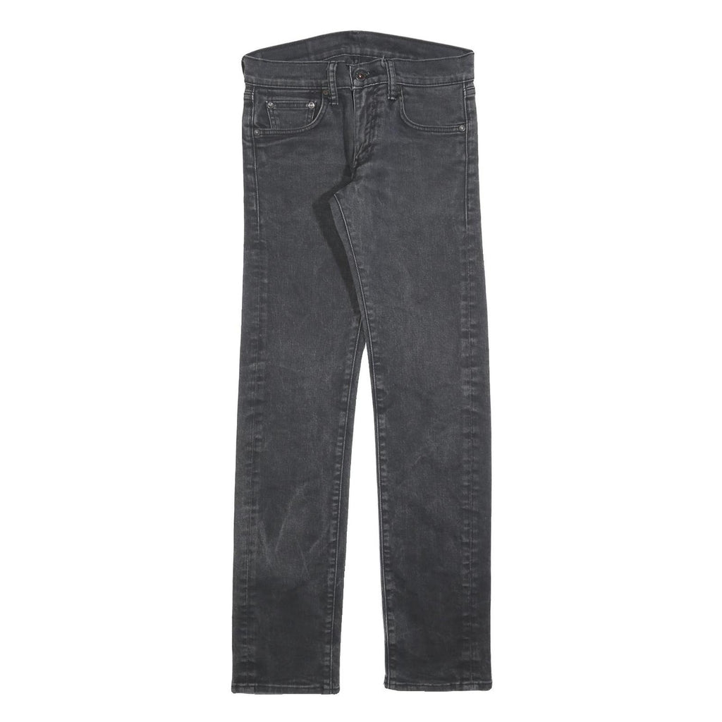 LEVI'S Mens Jeans Black Slim Skinny Denim Medium W29 L32 Zip Closure