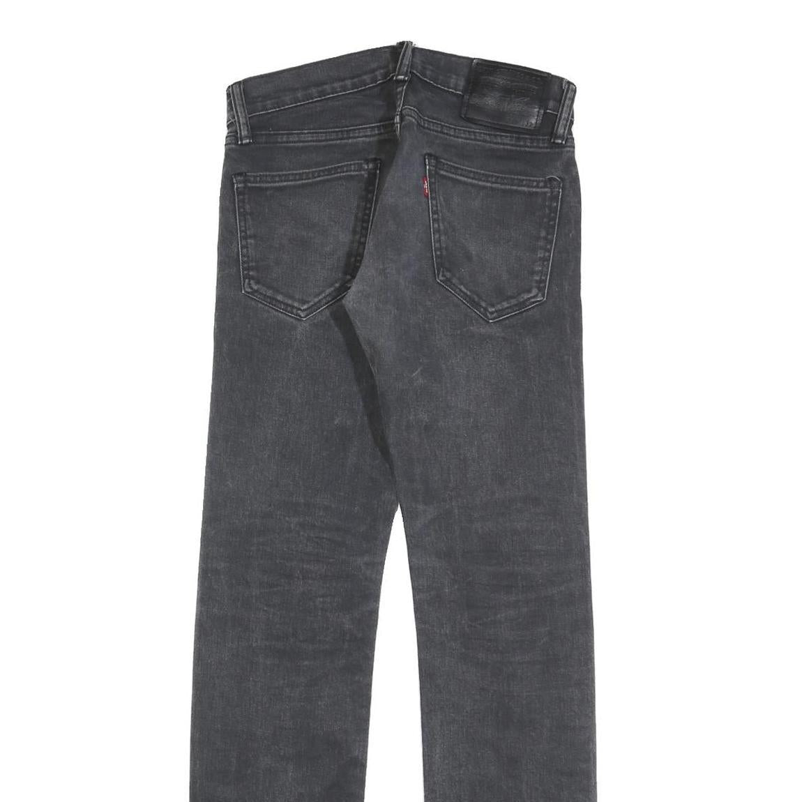 LEVI'S Mens Jeans Black Slim Skinny Denim Medium W29 L32 Zip Closure