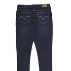 LEVI'S Womens Jeans Blue Slim Skinny Denim Medium W28 L29 Zip Cotton Blend