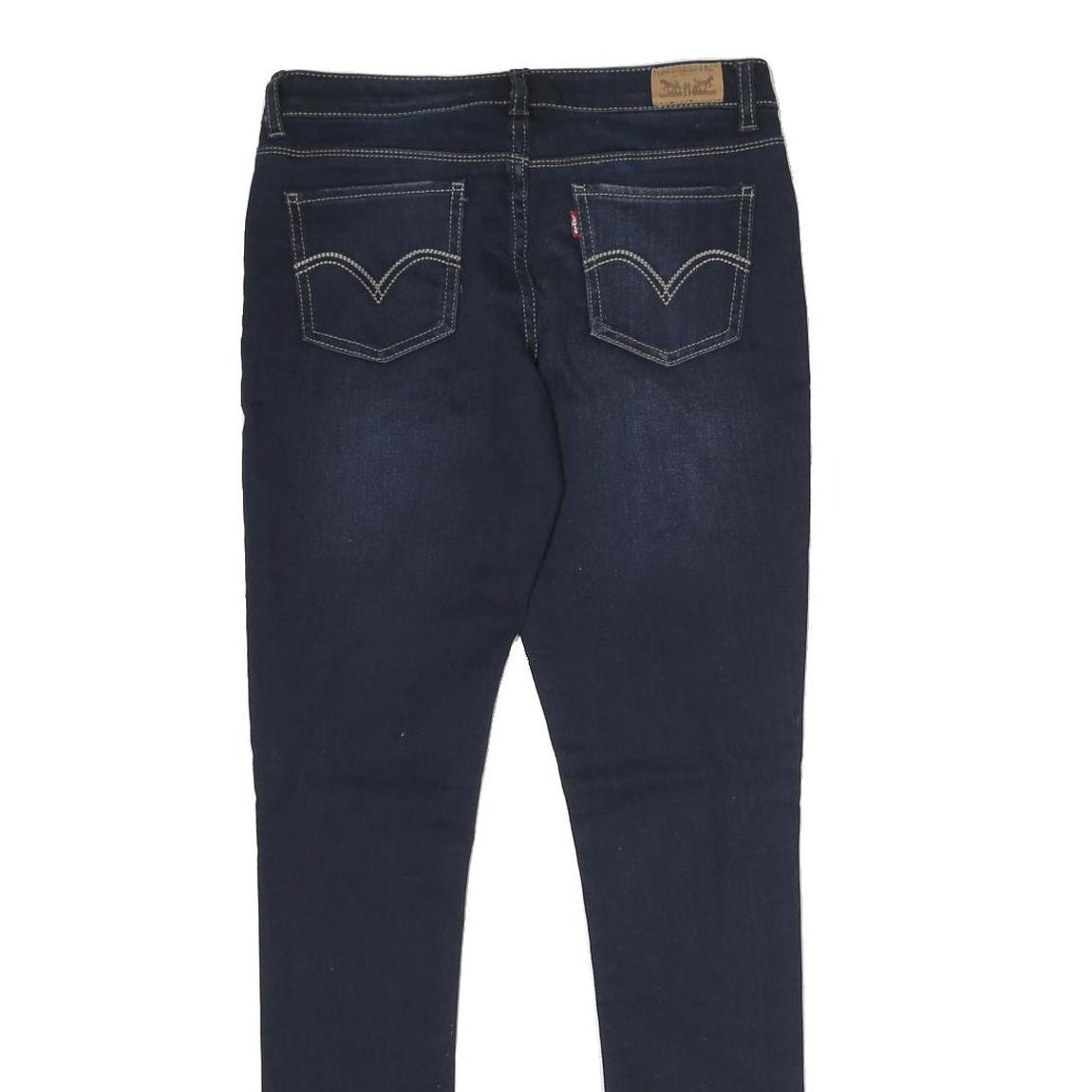 LEVI'S Womens Jeans Blue Slim Skinny Denim Medium W28 L29 Zip Cotton Blend