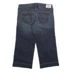 TRUE RELIGION Womens Denim Blue Shorts M W29 Cropped Casual