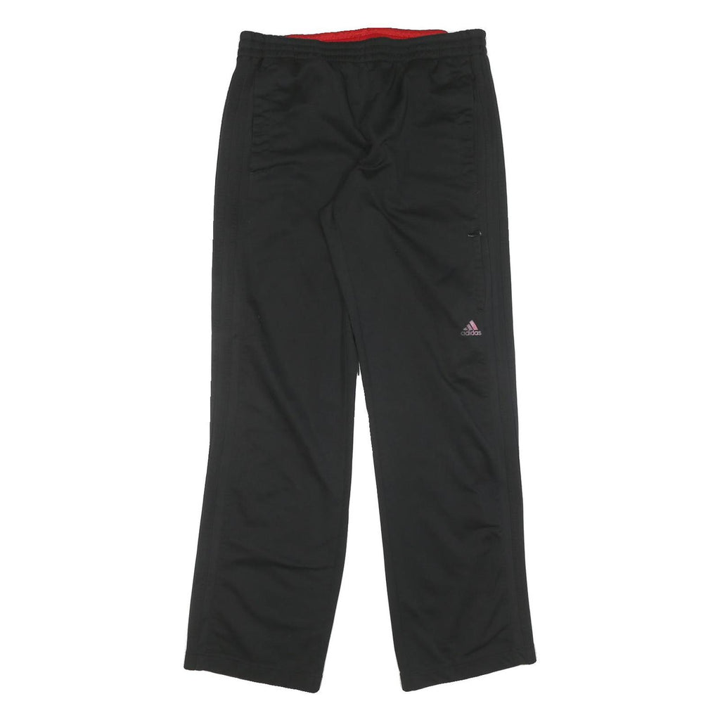 ADIDAS Mens Joggers Black Polyester Blend Regular Straight M W32 L32 Casual