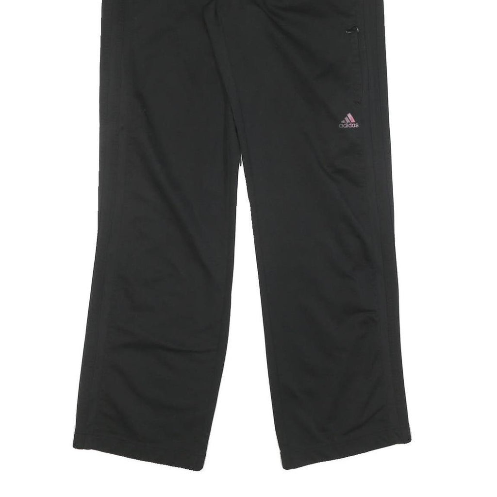 ADIDAS Mens Joggers Black Polyester Blend Regular Straight M W32 L32 Casual