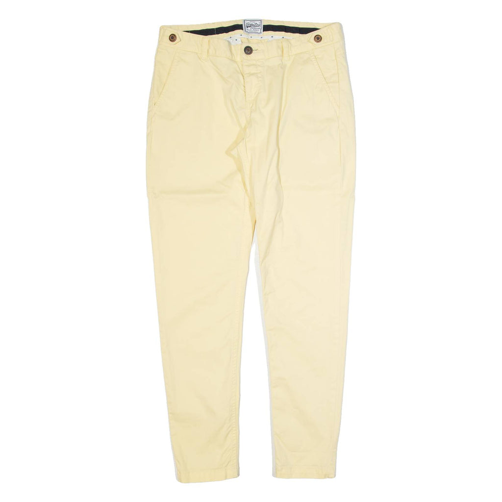 SUPERDRY Womens Trousers Yellow Slim Skinny W32 L30