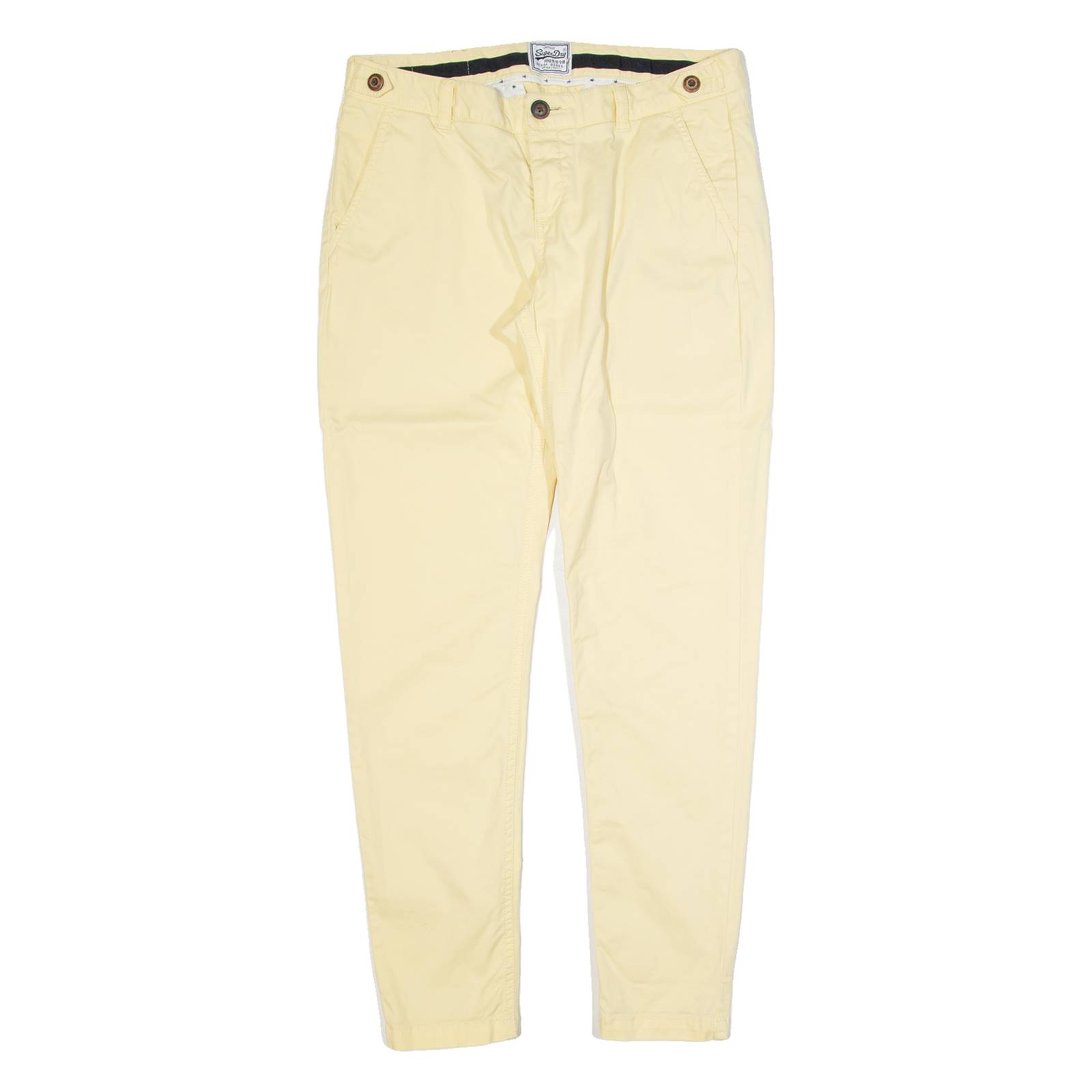 SUPERDRY Womens Trousers Yellow Slim Skinny W32 L30