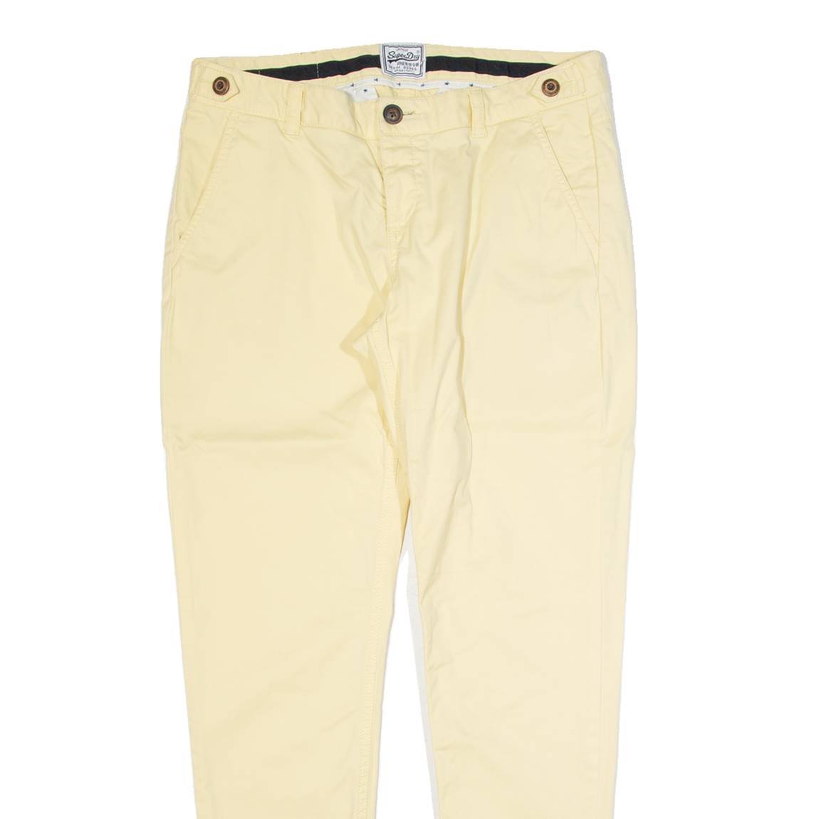 SUPERDRY Womens Trousers Yellow Slim Skinny W32 L30