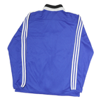 ADIDAS Mens Blue Black Zip Jacket Polyester M Athletic Sportswear