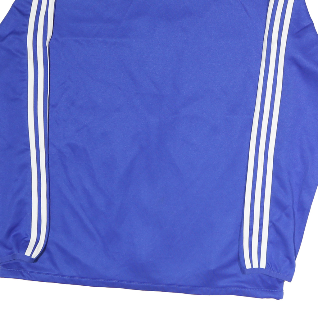 ADIDAS Mens Blue Black Zip Jacket Polyester M Athletic Sportswear